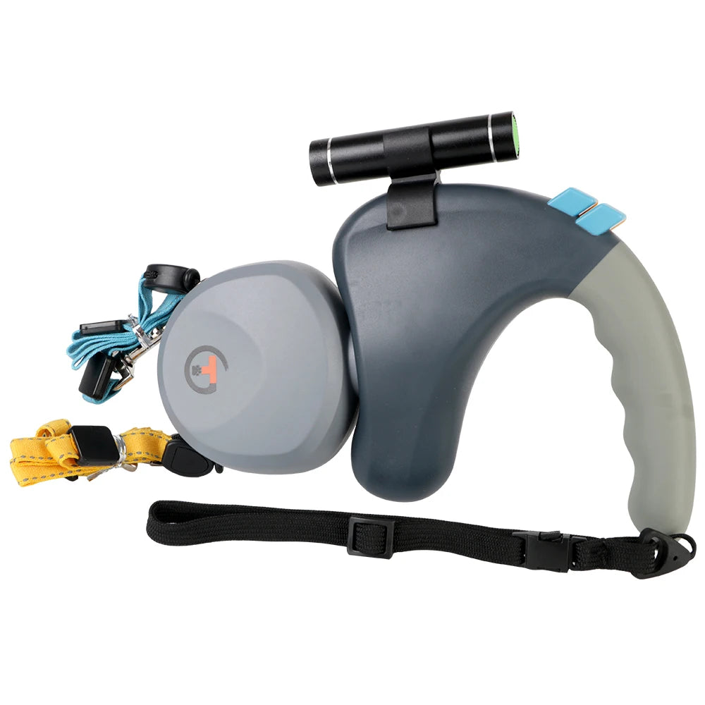 Guangdong Dual Dog Rope Leash With Light Retractable Belt