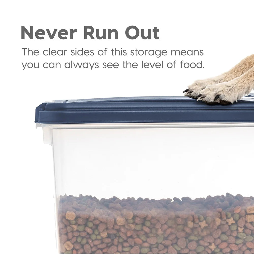 XMSJ Airtight Pet Food Container Set With Scoop And Wheels