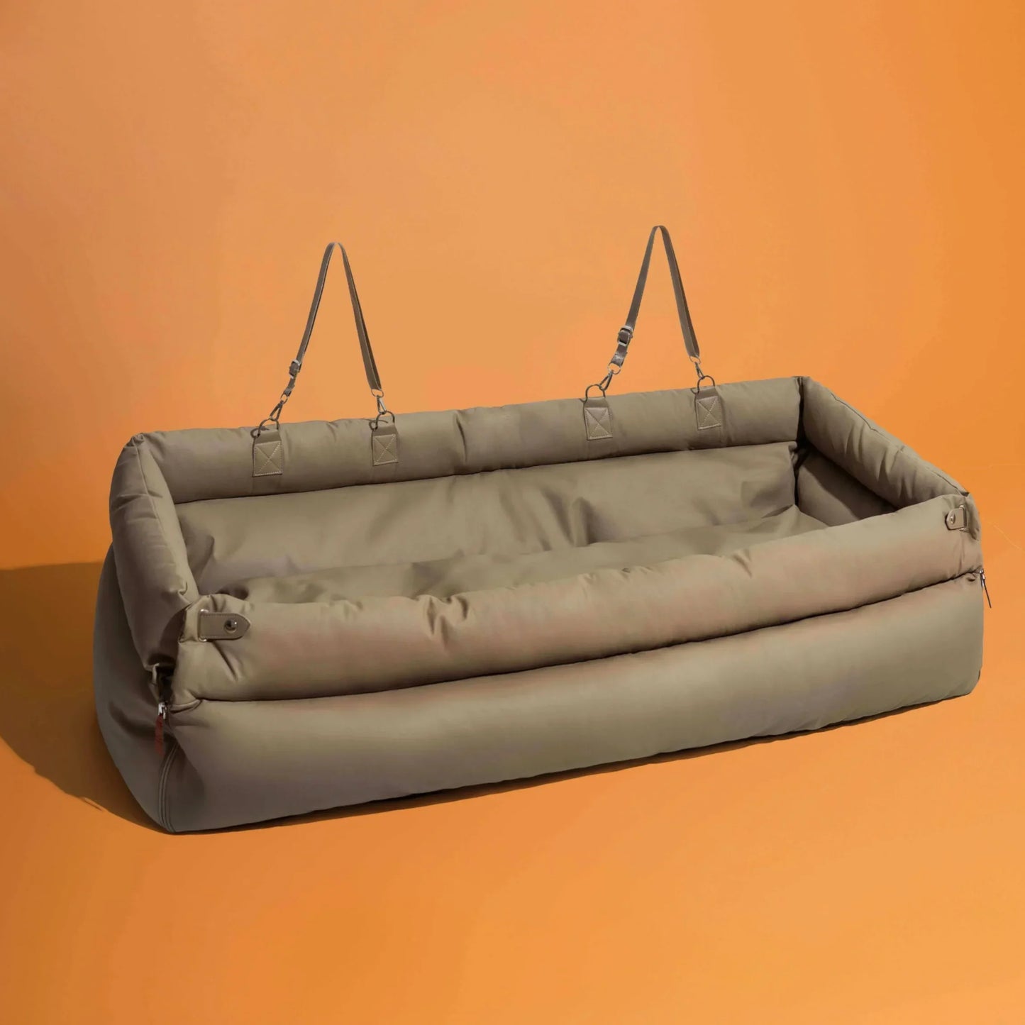 XMSJ Deluxe Artificial Leather Dog Car Seat Bed Waterproof