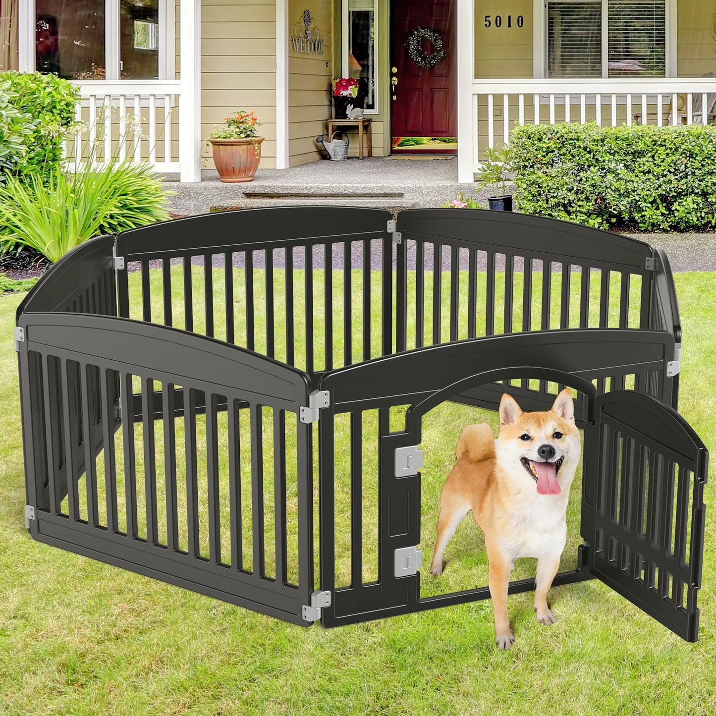 Hignconcerned Dog Playpen Safe Outdoor Portable Fence