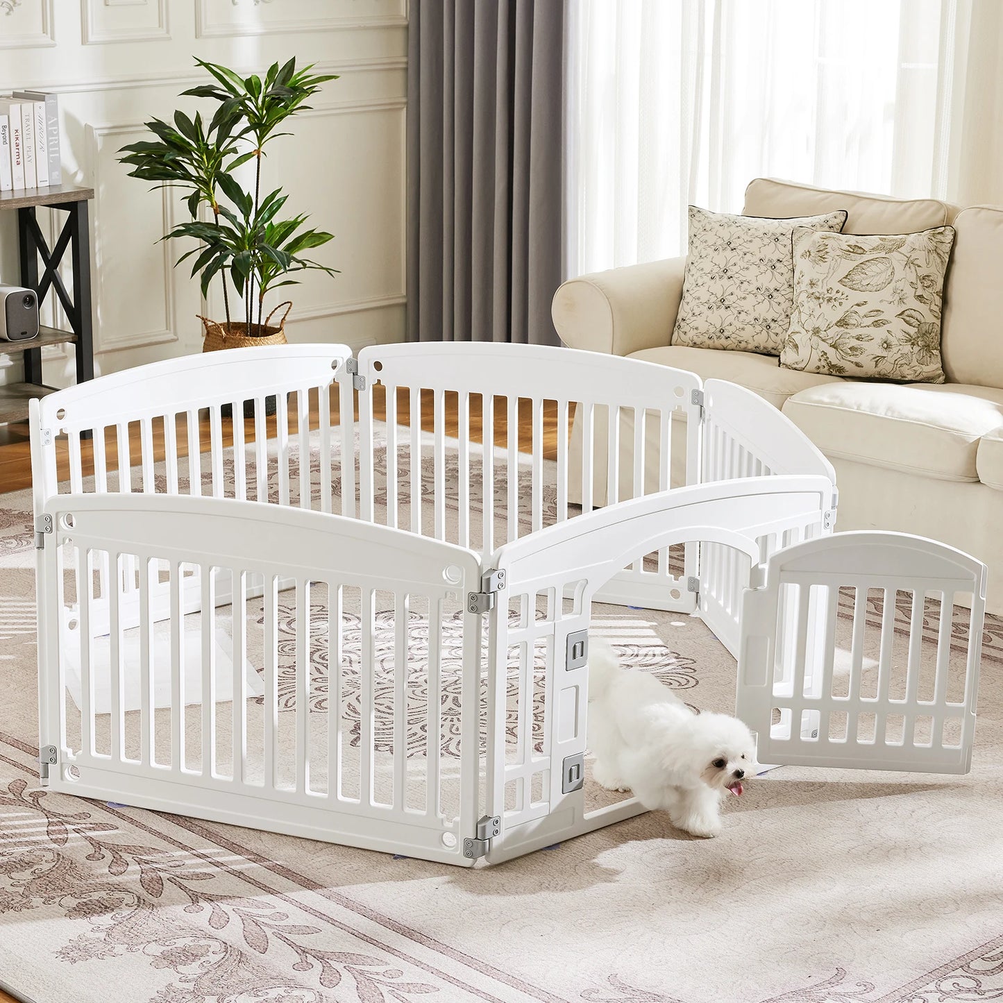 Hignconcerned Dog Playpen Safe Outdoor Portable Fence