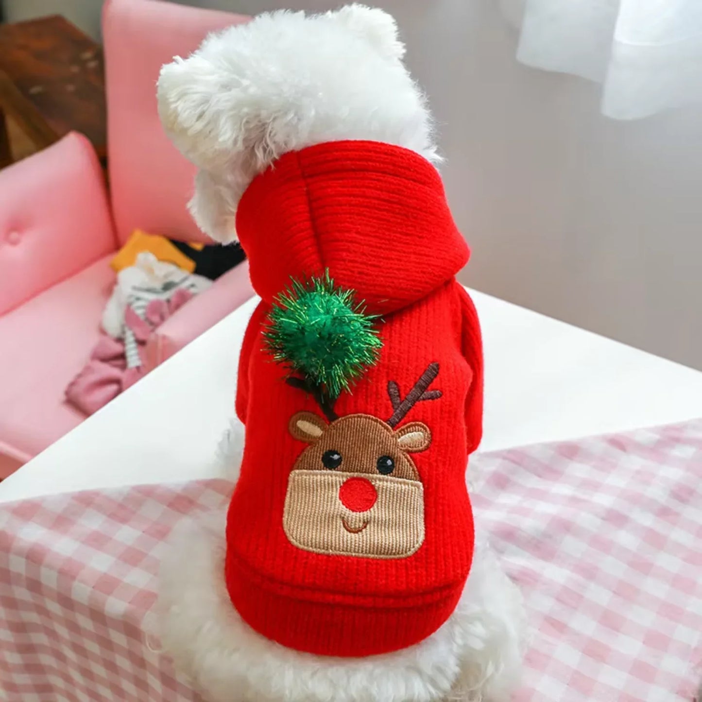 Pet Skirt Dress Warm Winter Christmas Dog Clothes Outfits