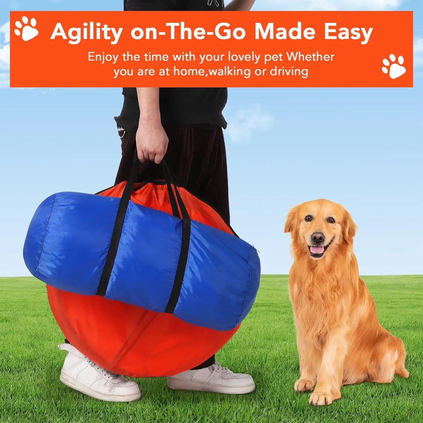 HiMIS 87 Piece Dog Agility Training Set Outdoor Kit