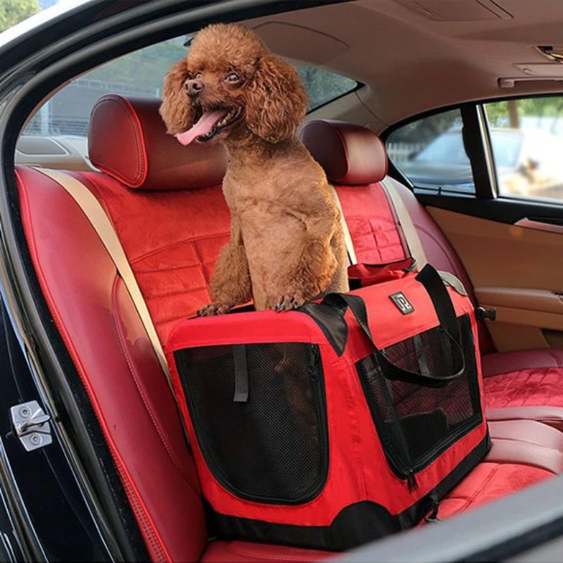 ABQP Car Travel Dog Cage Kennel Carrier Bag For Pets