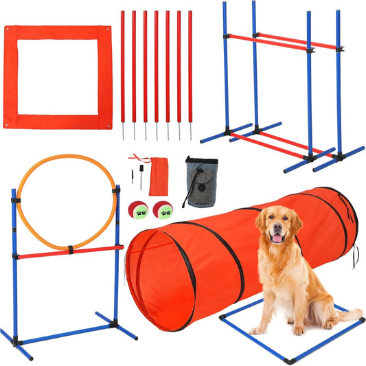 HiMIS 87 Piece Dog Agility Training Set Outdoor Kit