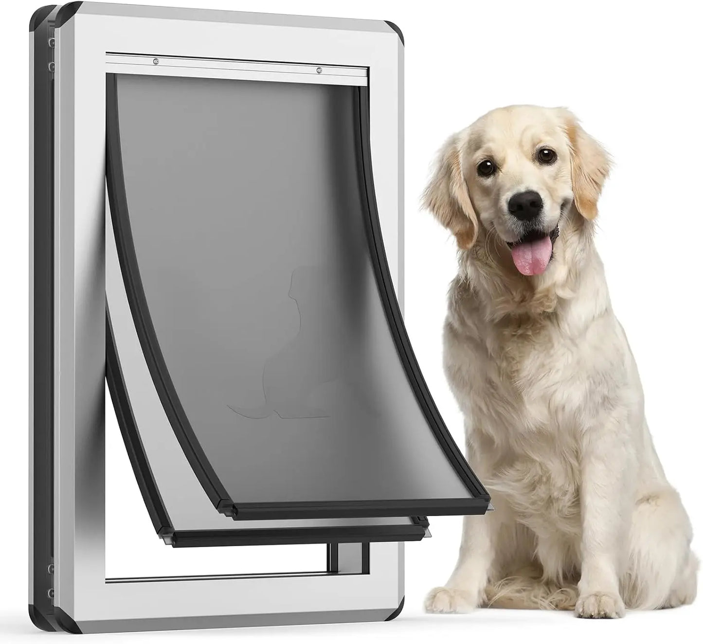 High Concerned Aluminum Dog Door Enclosed Magnetic Flaps