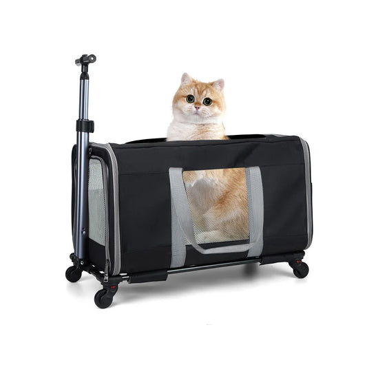 Cat Transport Stroller With Wheels For Travel Animals