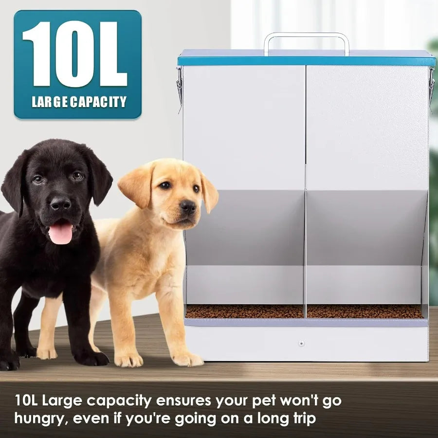 Hign-concerned Automatic Gravity Cat Feeder For Two Cats