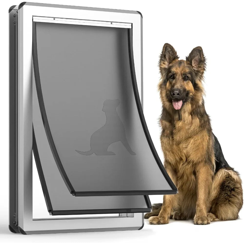Aluminum Exterior Dog Door Heavy Duty For Outdoor Use
