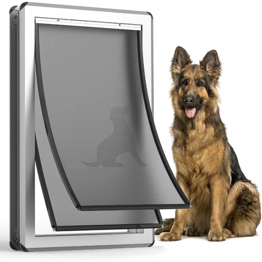 Aluminum Exterior Dog Door Heavy Duty For Outdoor Use