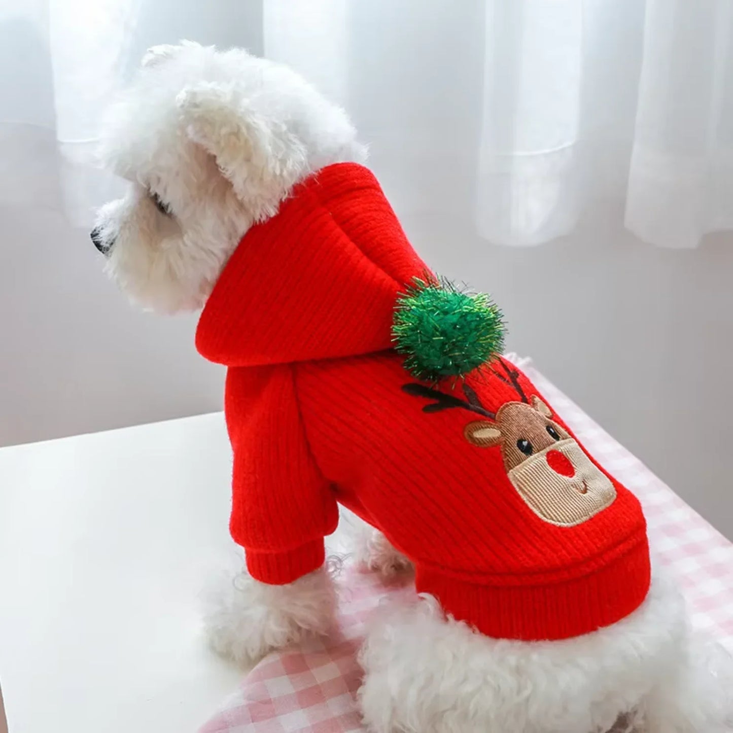 Pet Skirt Dress Warm Winter Christmas Dog Clothes Outfits