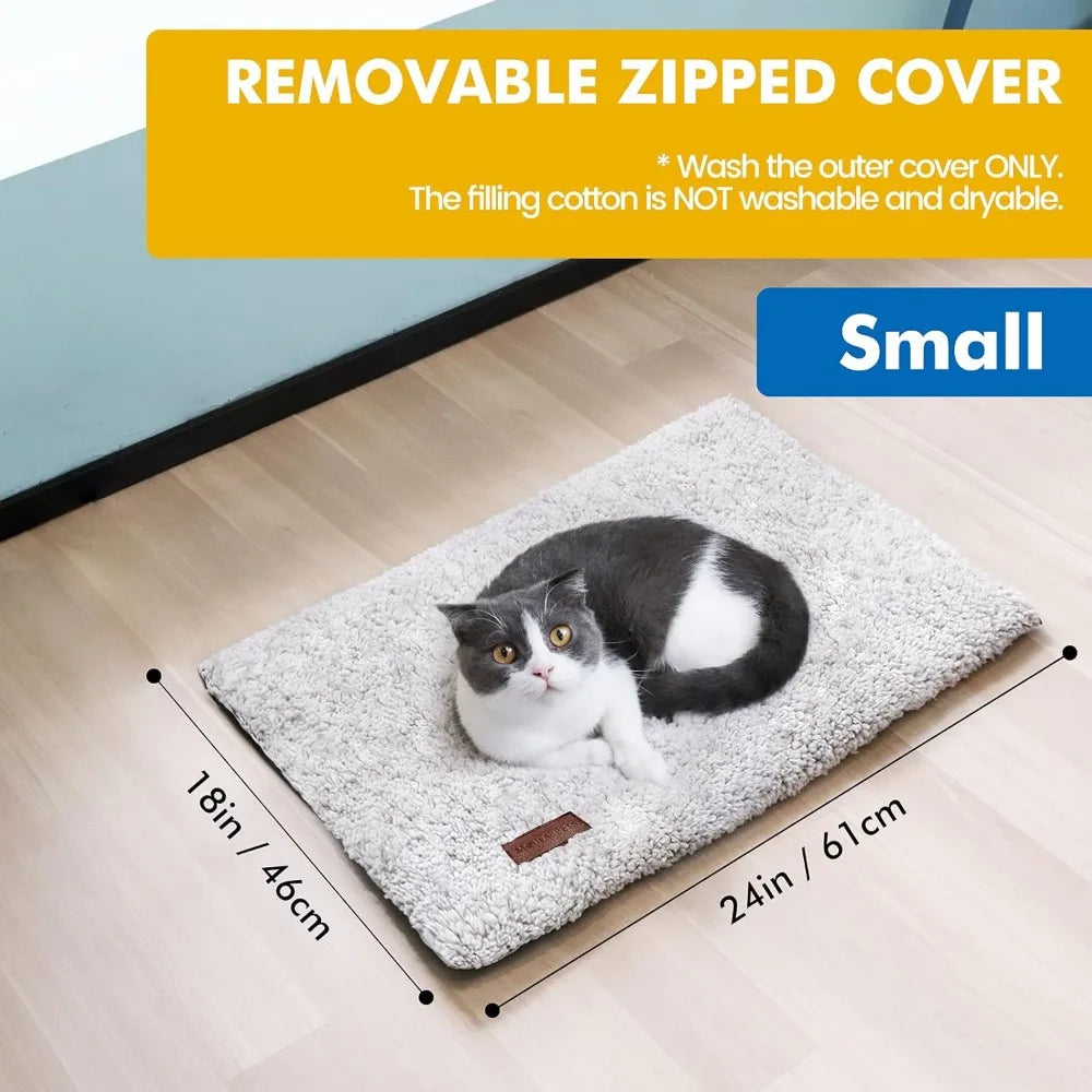 Self Warming Cat Bed With Removable Cover For Pets Indoor