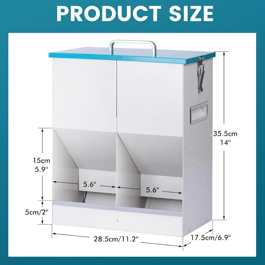 Hign-concerned Automatic Gravity Cat Feeder For Two Cats