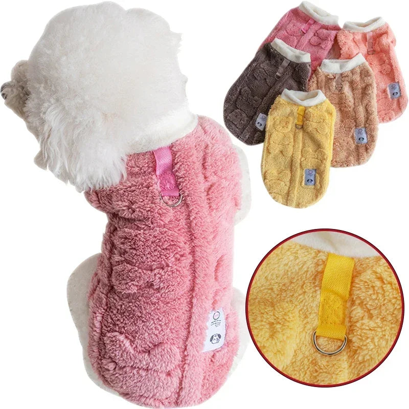 Winter Wool Fleece Dog Sweater Pullover For Small Dogs
