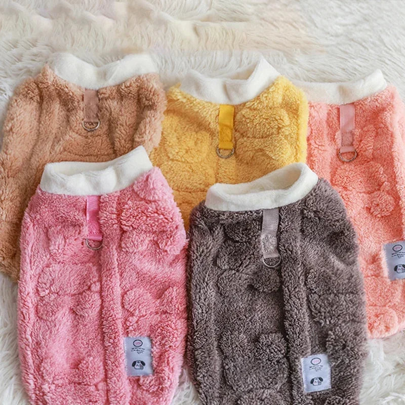 Winter Wool Fleece Dog Sweater Pullover For Small Dogs