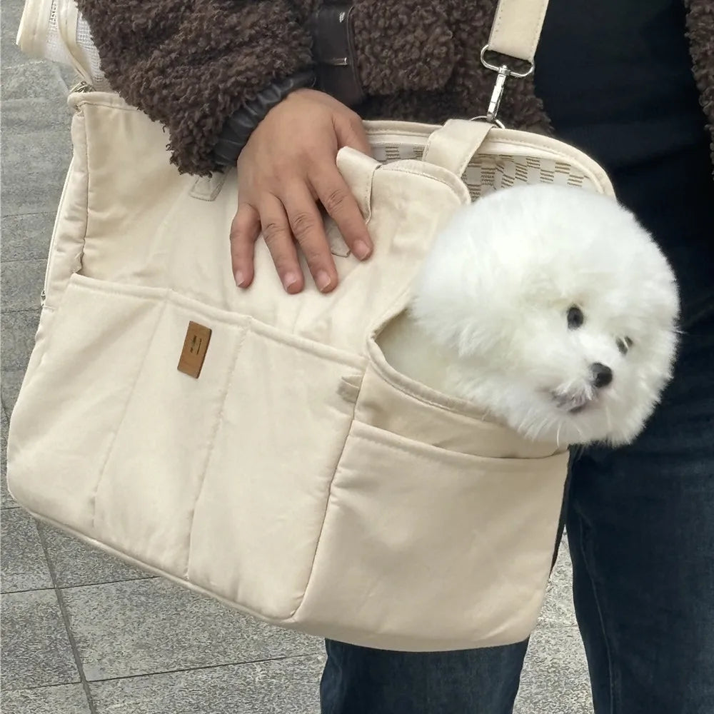 Portable Cat Shoulder Bag And Small Dog Carrier For Pets