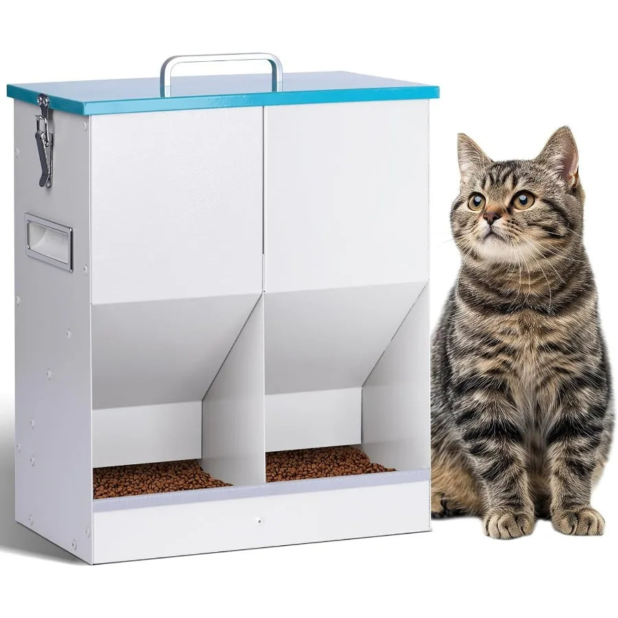 Hign-concerned Automatic Gravity Cat Feeder For Two Cats