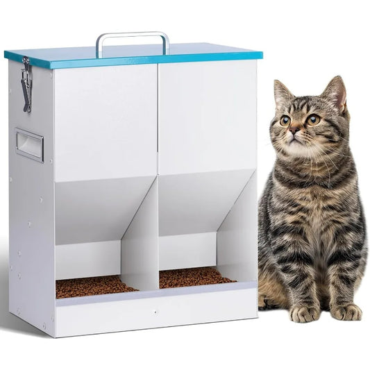 Hign-concerned Automatic Gravity Cat Feeder For Two Cats