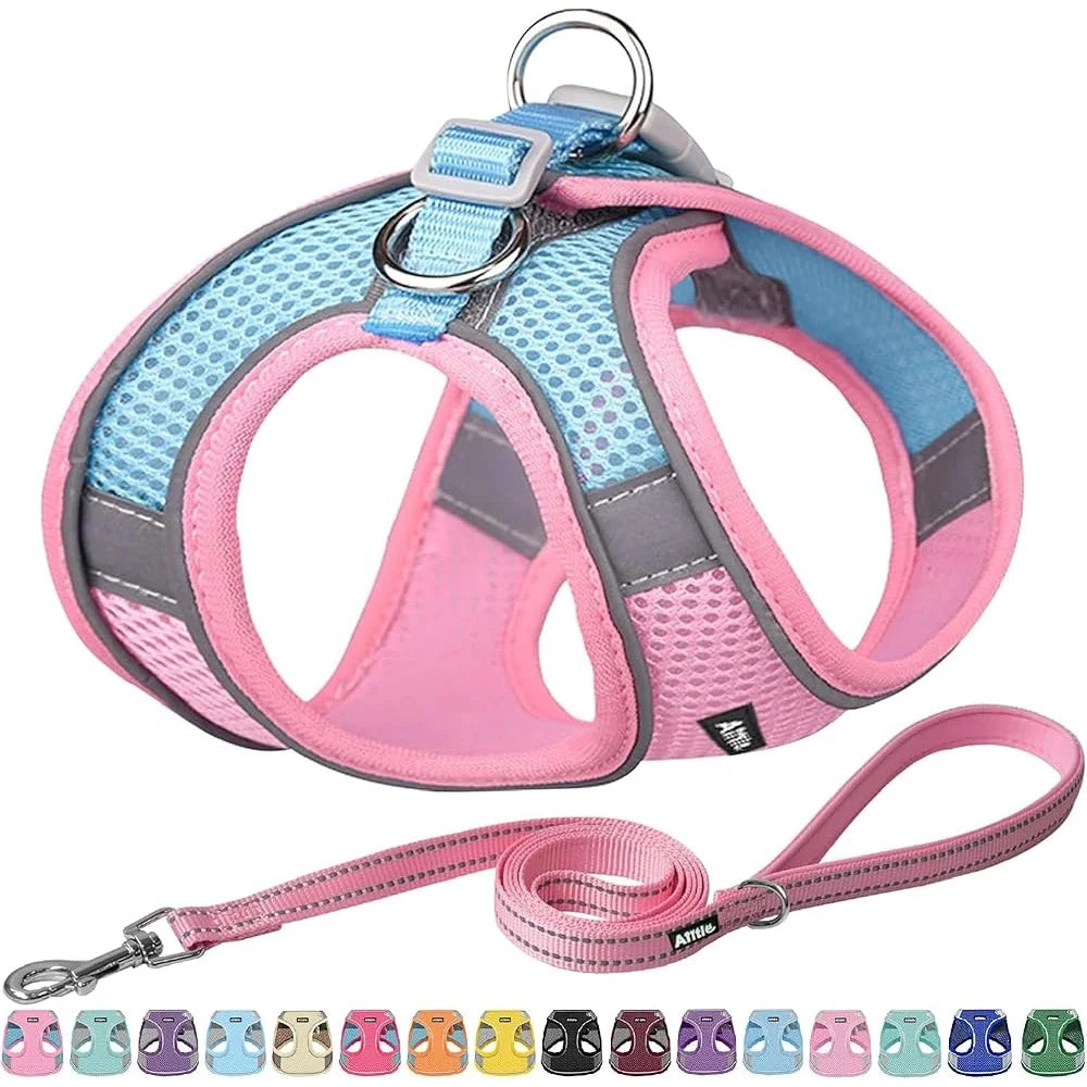 Fujian Step In Dog Harness Leash Set No Pull Reflective