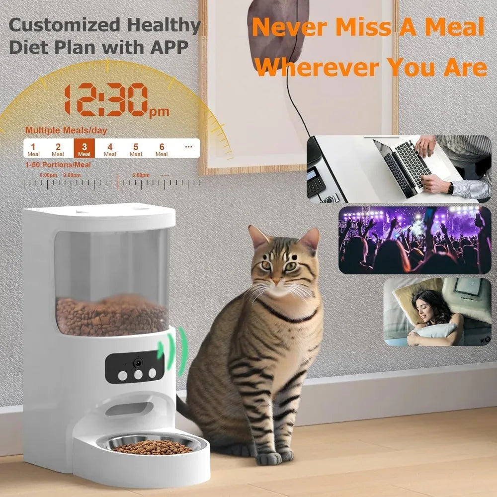 Breed Automatic Cat Feeder With Camera 1080P HD Night Vision