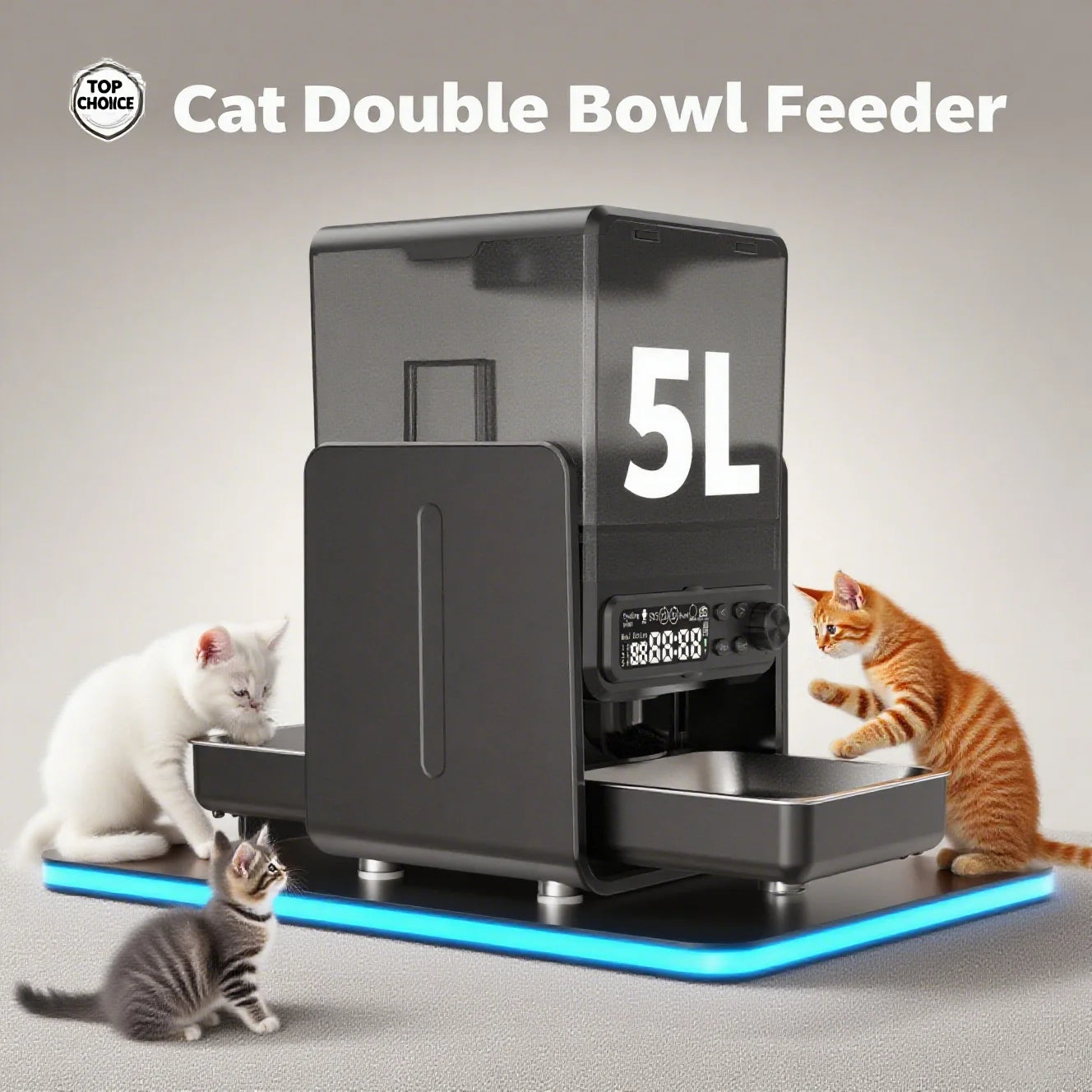 Cityflee Automatic Pet Feeder for Cats and Dogs Timed