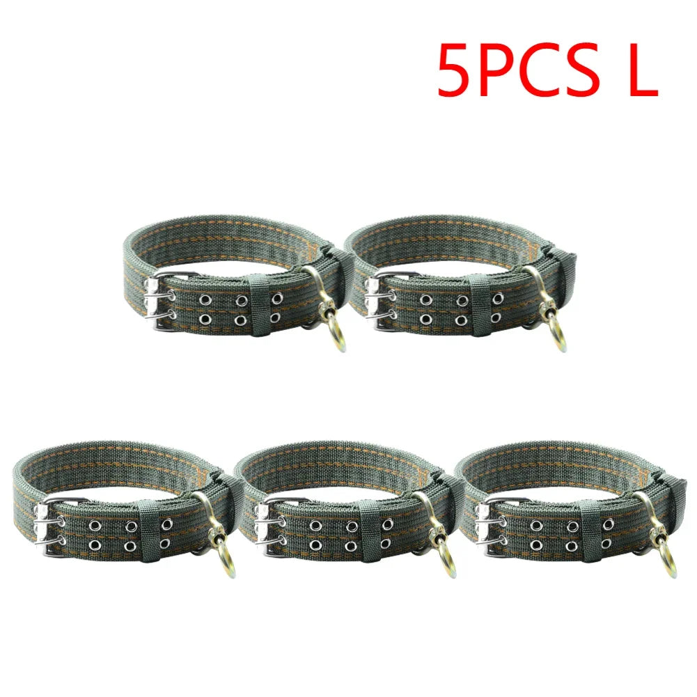 MOJOYCECN Pet Dog Double Breasted Necklace Collar Nylon Breakaway All Seasons For Everyday Use