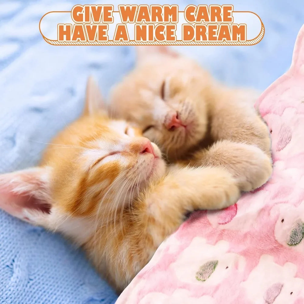 Sweet 18 Pack Fleece Pet Blankets Cozy Sleep Mats For Pets