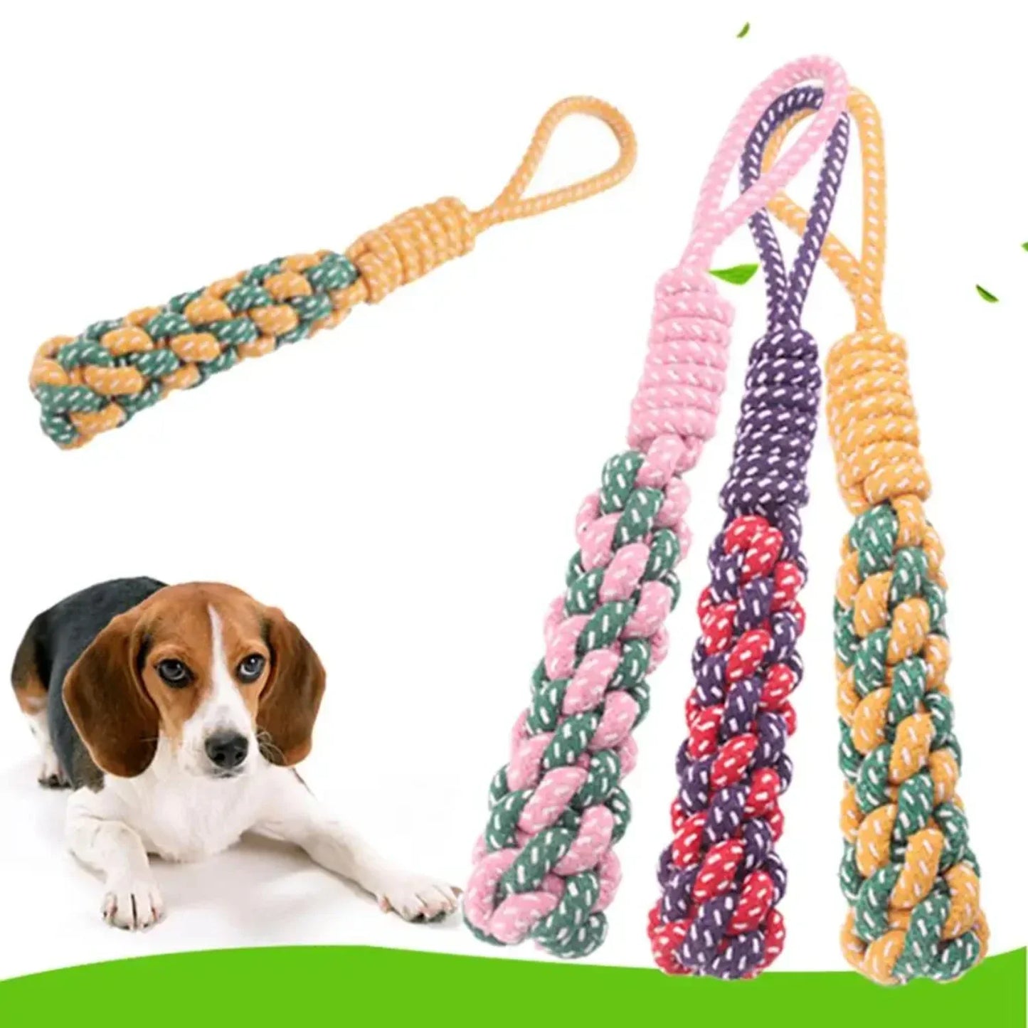 CN Zhejiang Dog Rope Chew Toy Durable Braided Nylon