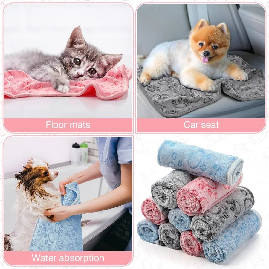 Soft Fleece Pet Blanket For Dogs And Cats Warm Mat