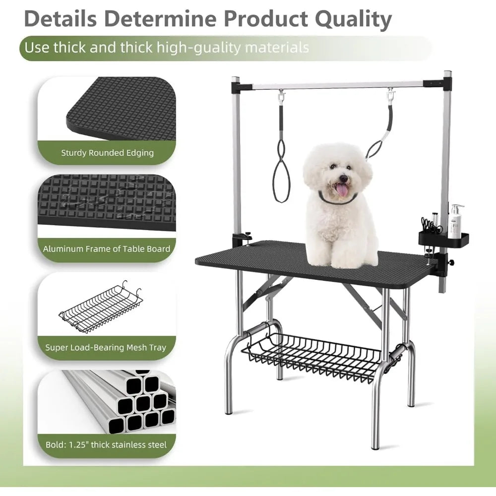 Folding Dog Grooming Table For Home Use Stainless Steel