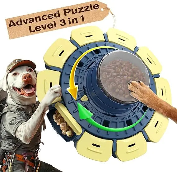 Hign Concerned KADTC 3 In 1 Hard Dog Puzzle Toy For Dogs