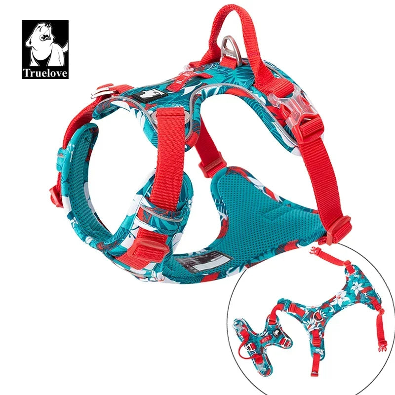 TrueLoveB Explosionproof Dog Harness Camouflage Reflective