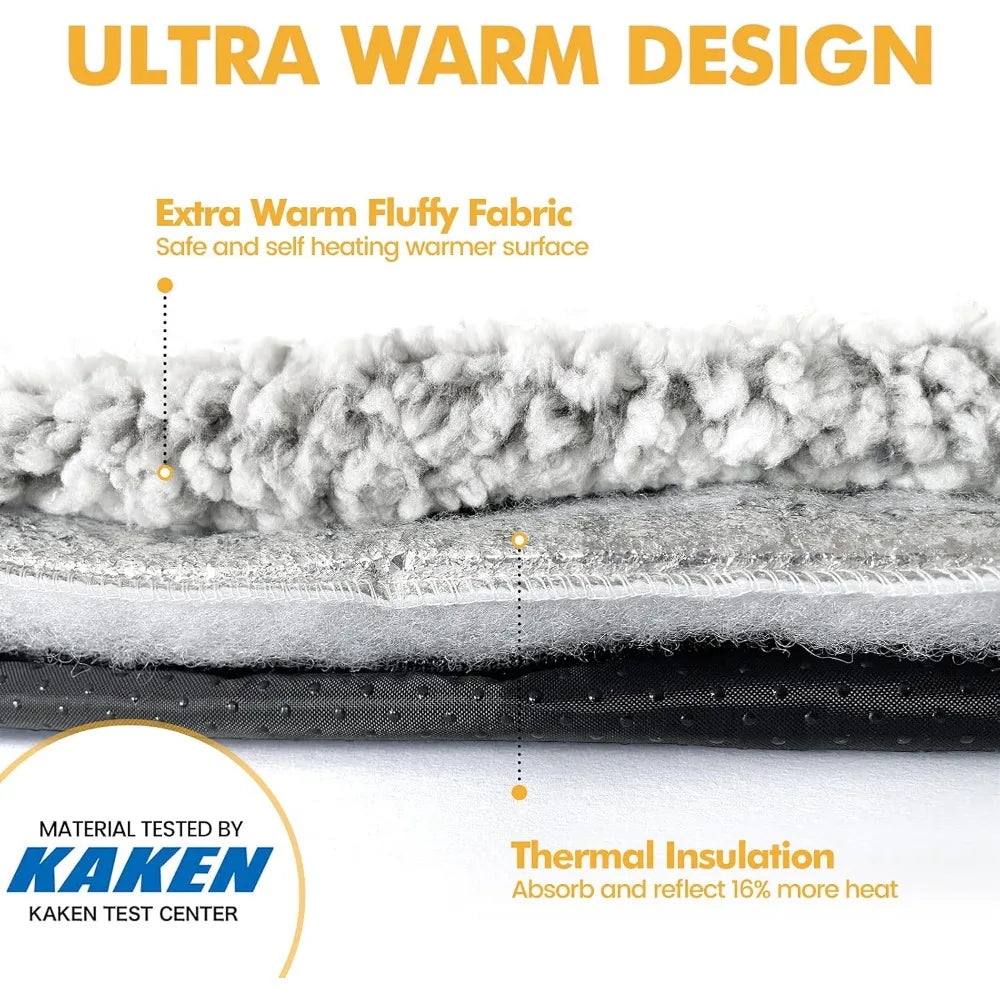 Self Warming Cat Bed With Removable Cover For Pets Indoor