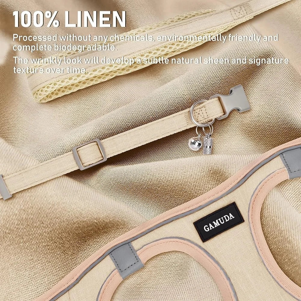 Fujian No Pull StepIn Harness Leash Collar Set Reflective