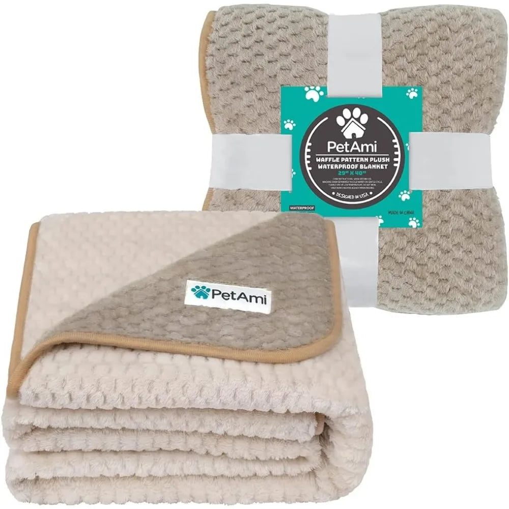 Waterproof Dog Blanket Leakproof Fleece Throw For Pets