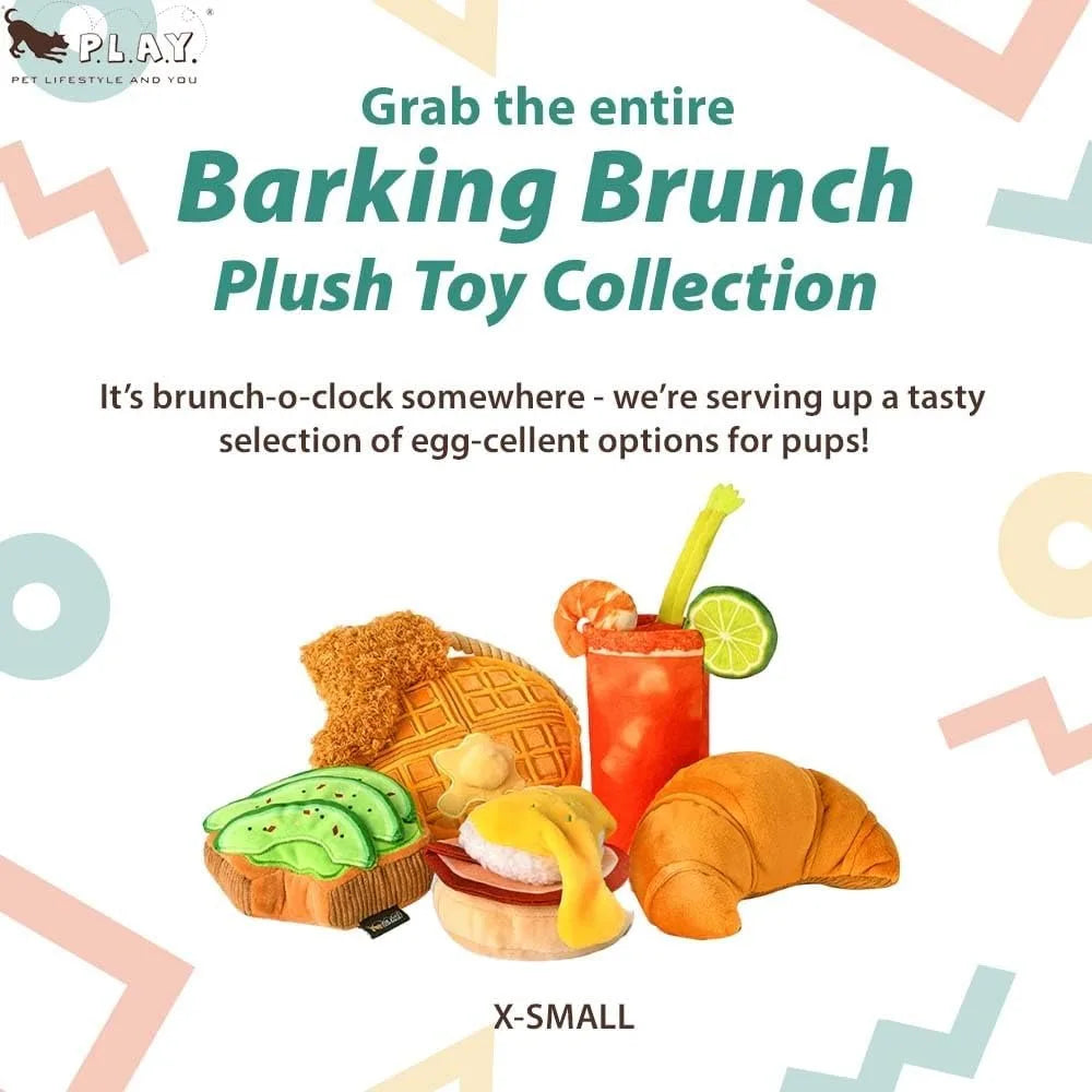 Play Brunch Plush Dog Toys Durable Squeaker Chew Toy