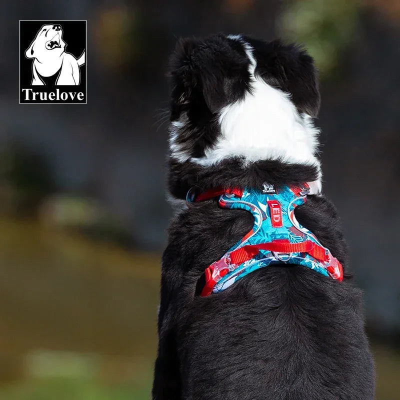 TrueLoveB Explosionproof Dog Harness Camouflage Reflective