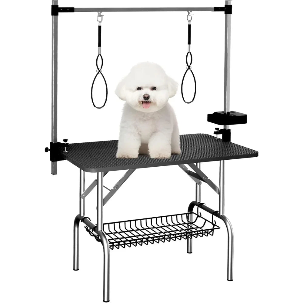 Folding Dog Grooming Table For Home Use Stainless Steel
