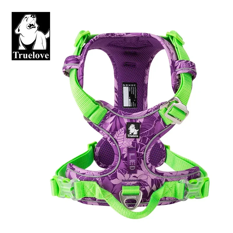 TrueLoveB Explosionproof Dog Harness Camouflage Reflective