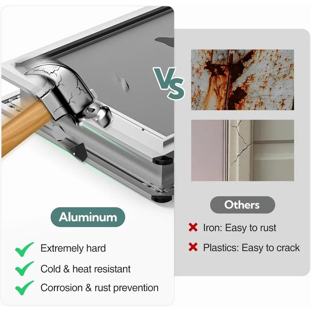 High Concerned Aluminum Dog Door Enclosed Magnetic Flaps