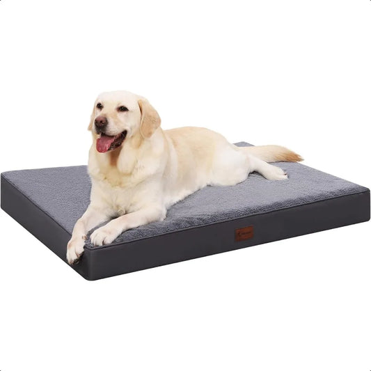 Waterproof Orthopedic Dog Bed for Crate with Washable Cover Foam