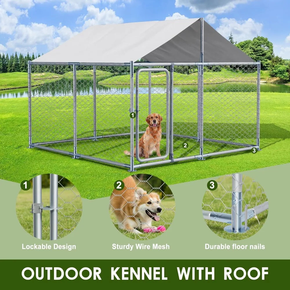 High Concerned Kennel House Mesh Dog Playpen Waterproof Lock