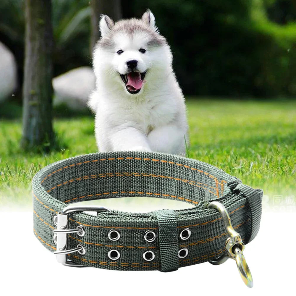 MOJOYCECN Pet Dog Double Breasted Necklace Collar Nylon Breakaway All Seasons For Everyday Use