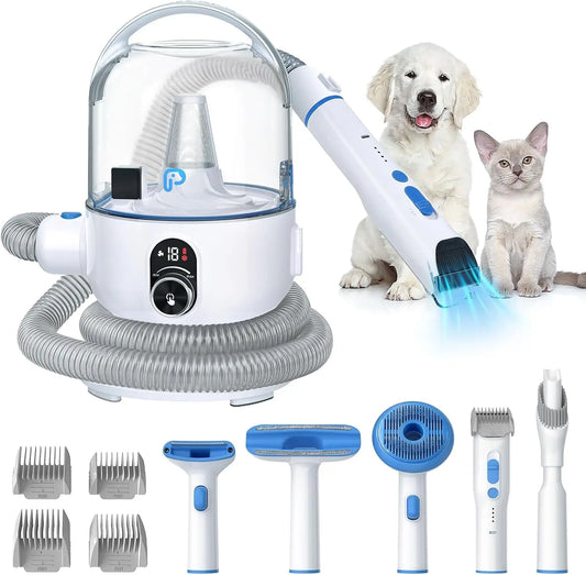Hignconcerned Pet Grooming Vacuum Kit 5in1 Low Noise