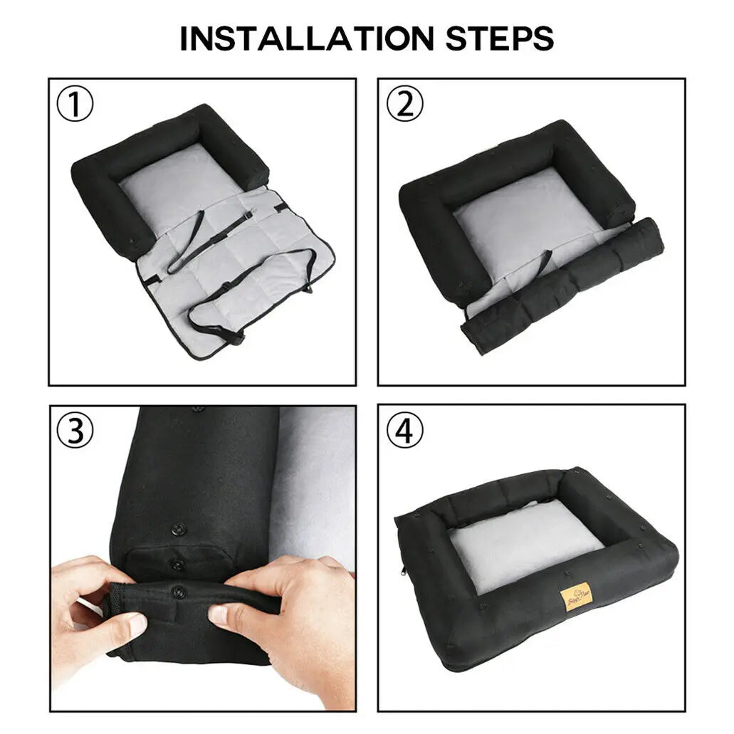 BINGOPAWCN Car Seat Dog Bed Waterproof Cushion Carrier