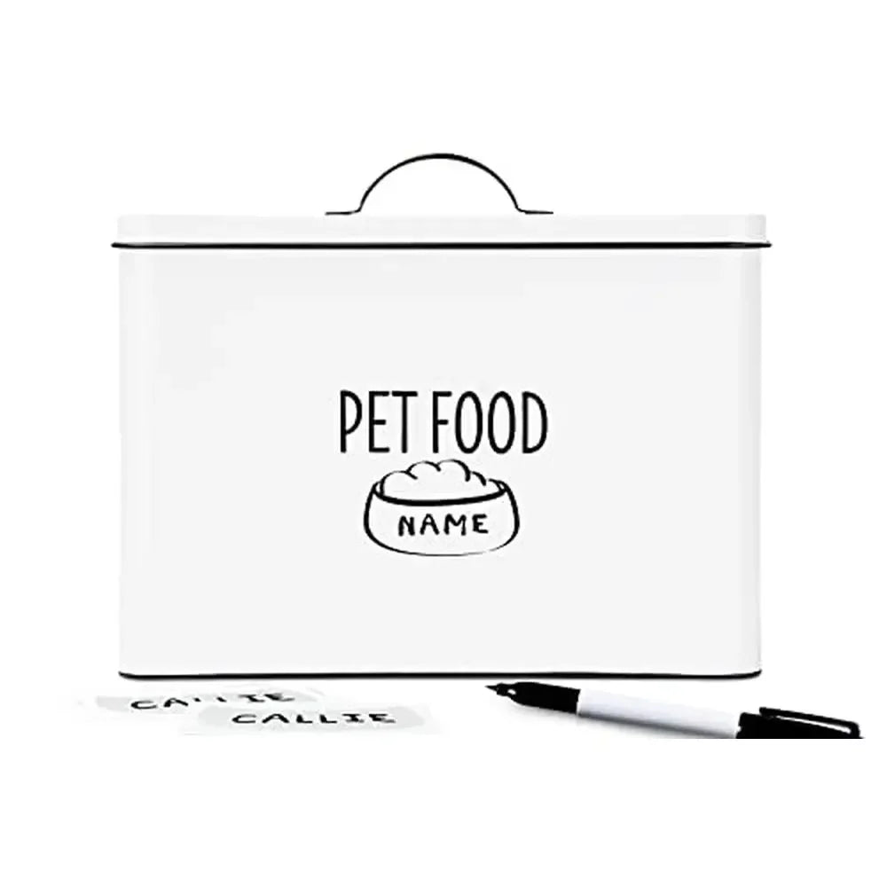 XMSJ Rustic Dog Food Storage Canister Barnhouse Style