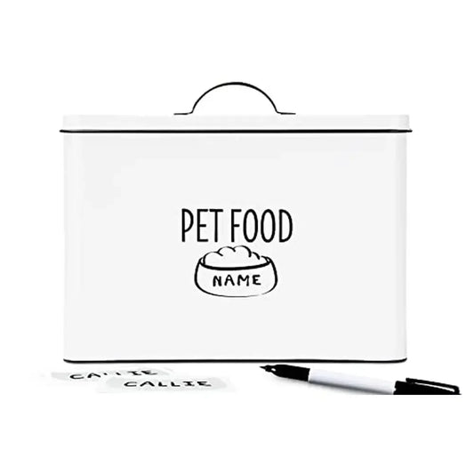 XMSJ Rustic Dog Food Storage Canister Barnhouse Style