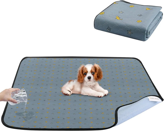 Reusable Washable Dog Pee Pads Non Slip Waterproof Shark Print