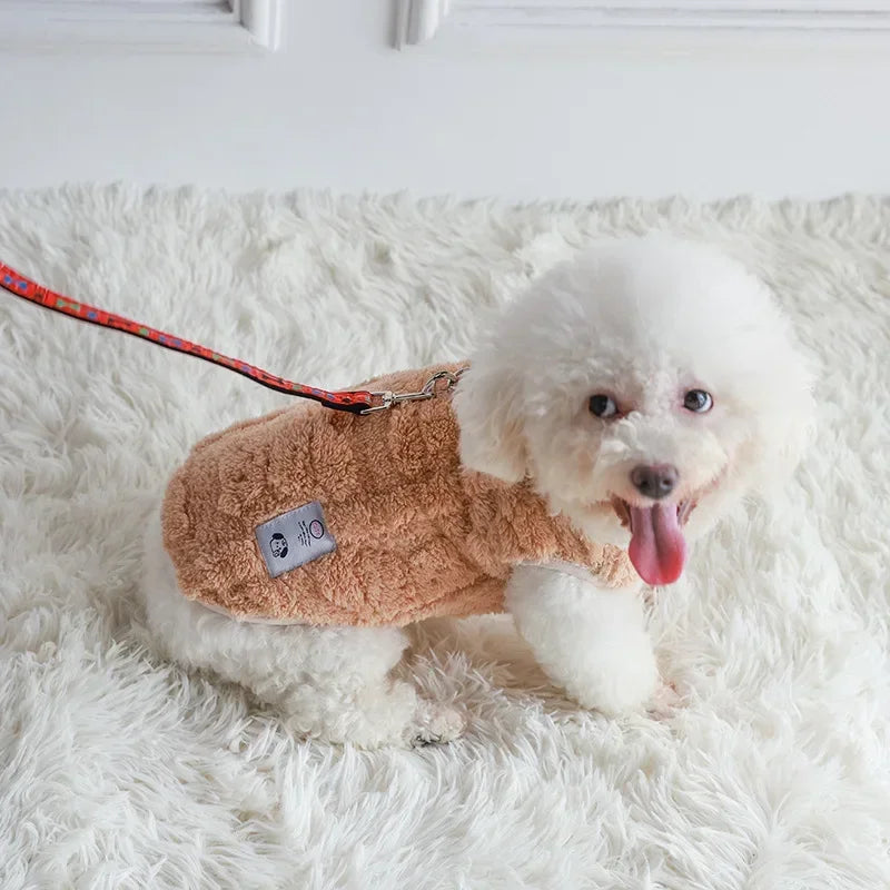 Winter Wool Fleece Dog Sweater Pullover For Small Dogs